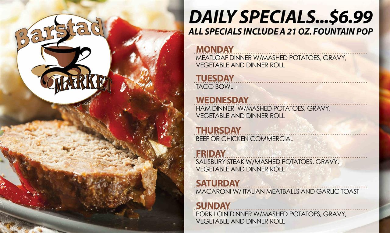Barstad Market Daily Specials Cottonwood Coop Cottonwood, MN
